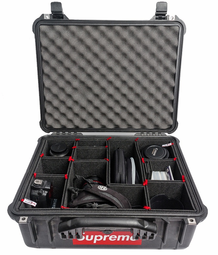 Кейс Pelican 1550 Protector Case с перегородками TrekPak черный 1550TP