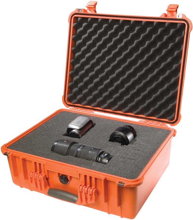 Кейс Pelican 1550 Protector Case с поропластом оранжевый 1550-000-150
