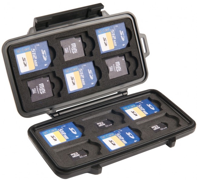 Защитный кейс Peli Micro 0915  для карт памяти SD 0910-015-110E